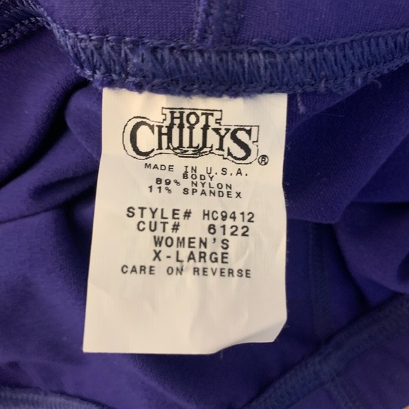 Hot Chilly’s MTF Micro-Elite Chamois Dark Purple Legging Size XL - Picture 7 of 7